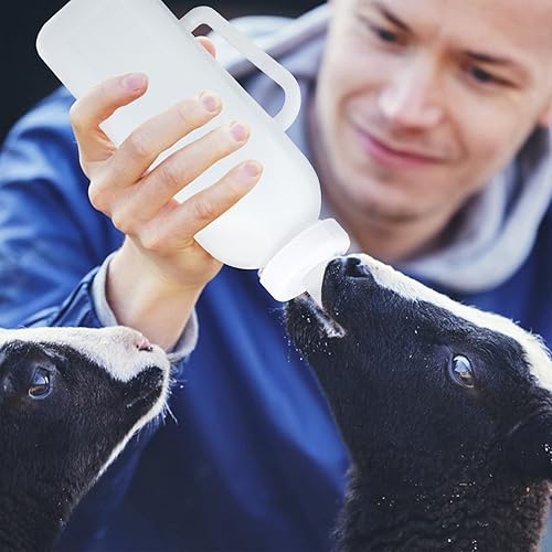 Miniatura 7 de 2 botellas para bebés Botellas de cabra para alimentar a cabras bebé, botella de oveja, alimentador de botellas de cabra de silicona de cordero