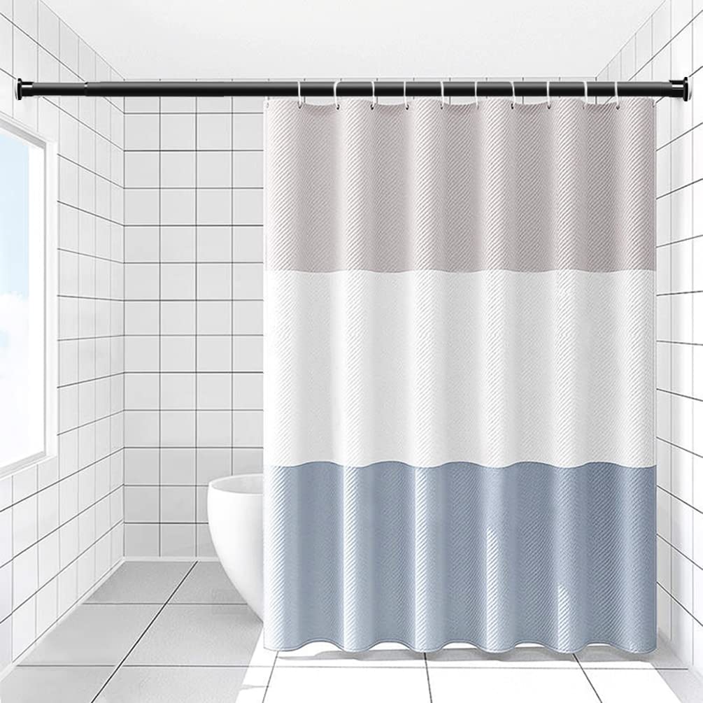 Tringle à Rideau De Douche Extensible BAOYOUNI – 109 à 160 Cm – Noir Mat, Sans Perçage – Charge Max 35 Kg – Usage Multiple (penderie, Séparation De Pièce, Douche)