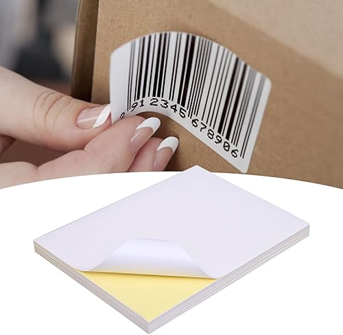 Miniatura 5 de Papel de impresión autoadhesivo, 100 unidades, papel adhesivo imprimible A4, papel adhesivo de acabado práctico mate (100 unidades)