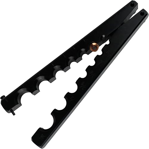 Miniatura 3 de HFS (R Kit de herramientas de abocinación excéntrica 45 Herramienta de abocinación de tubo excéntrico HVAC Refrigeración 7 troqueles 316-34 pulgadas