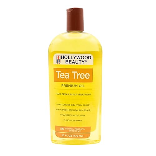 Hollywood Beauty Aceite de árbol de té para cabello, cuero cabelludo y piel, 16 onzas líquidas, hidrata el cuero cabelludo seco, con picazón