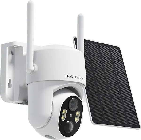 Solar Security Cameras Wireless Outdoor, 360° PTZ Remote Cameras for Home Security Solar Powered, 2K 3MP Security Camera Outdoor Wireless with Spotlight Color Night Vision, PIR Sensor, 2-Way Audio