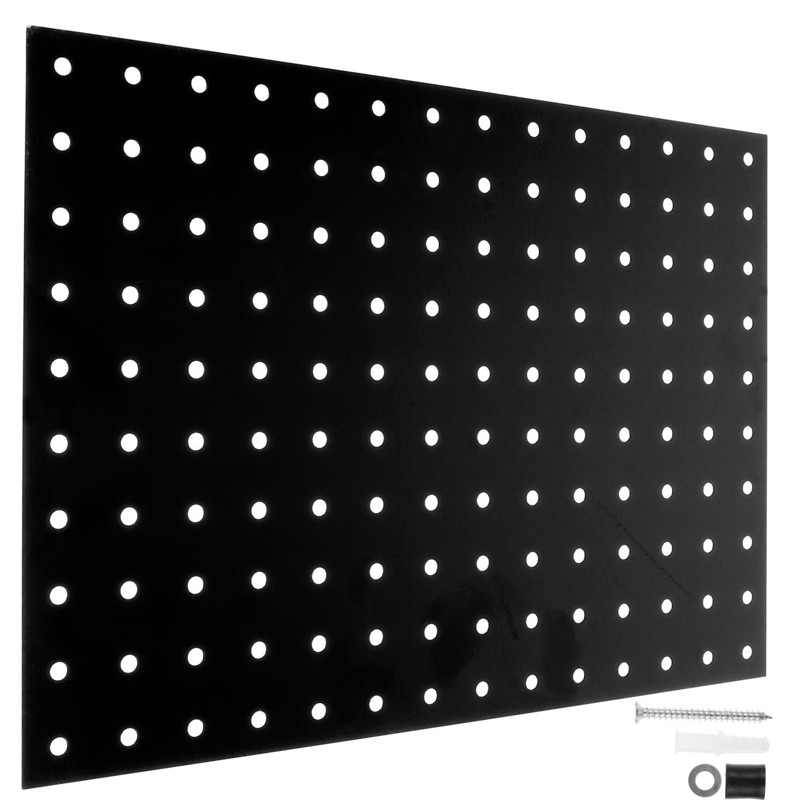 XILEUDUOD Pegboard 35.6Cm 25Cm Metal Pegboard Panel Wall Mount Tool Ganizer Iron Storage Rack Garage Workshop Peg Board