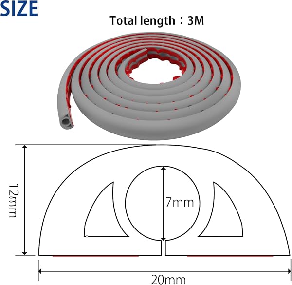Canaletas para Cables Adhesivas, Madera Pasacables Suelo Goma, Canaleta Cables, para Uso en Oficinas, Escuela, Almacén, Conciertos, Etc, para Proteger Los Cables Evitar Riesgos deTropiezo - 2