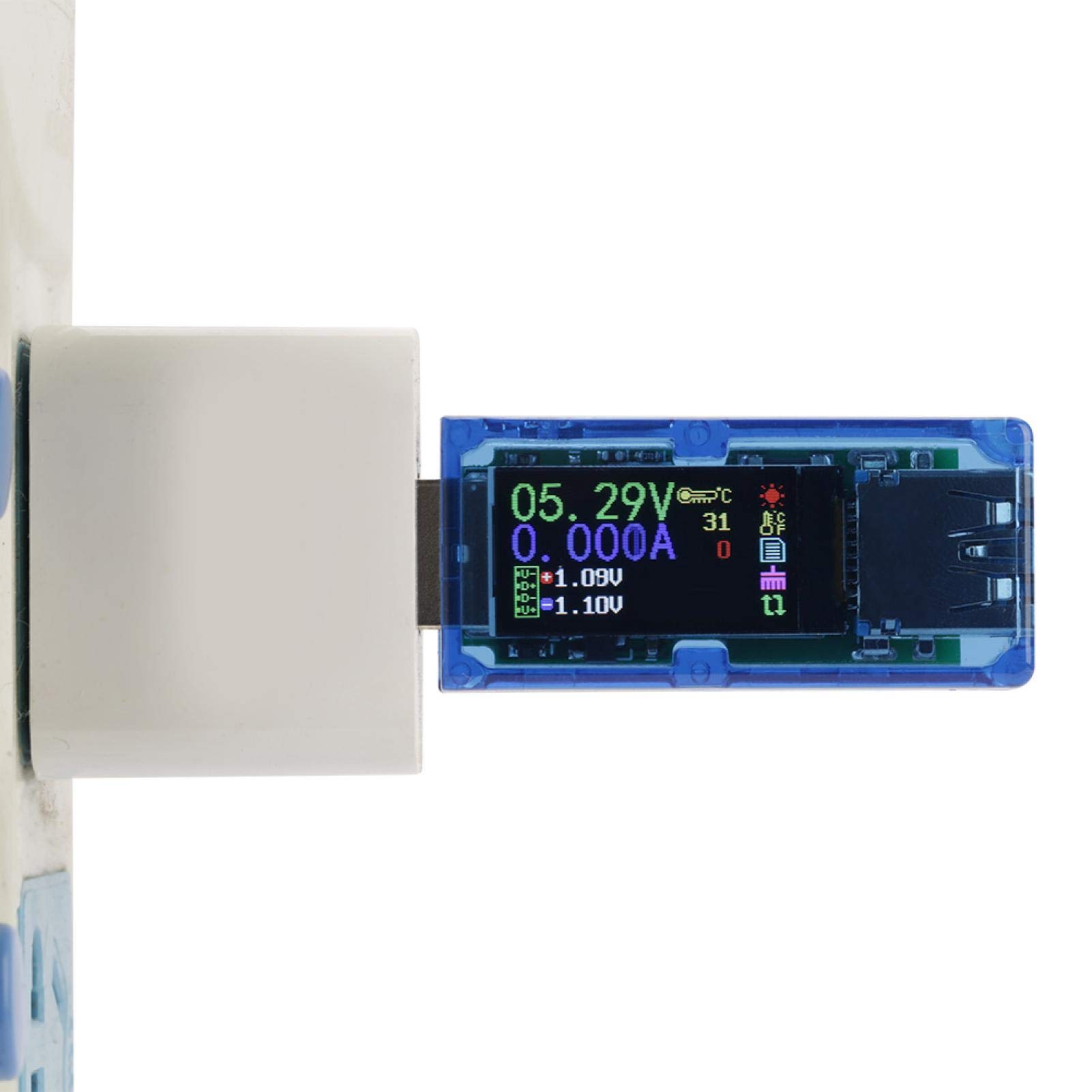 Probador USB Con Pantalla A Color, Multímetro Digital De CC, Voltímetro