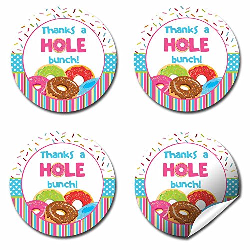 Donut Birthday Party Sticker Labels, 40 2" Party Circle Stickers By Amandacreation, Great For Party Favors, Envelope Seals & Goodie Bags #TOP6