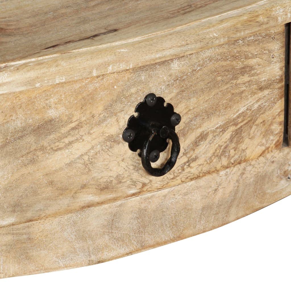VidaXL Mesa auxiliar de jardã­n madera maciza pino blanco 40x38x28,5 cm