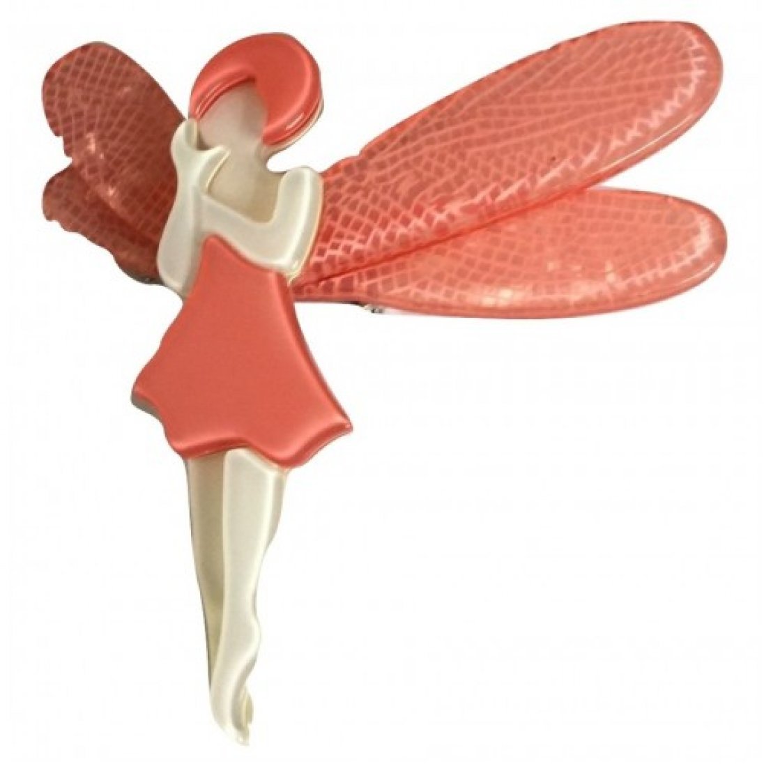 Brand New Fairy Art Deco Arts Vintage Style Pearlized Lucite