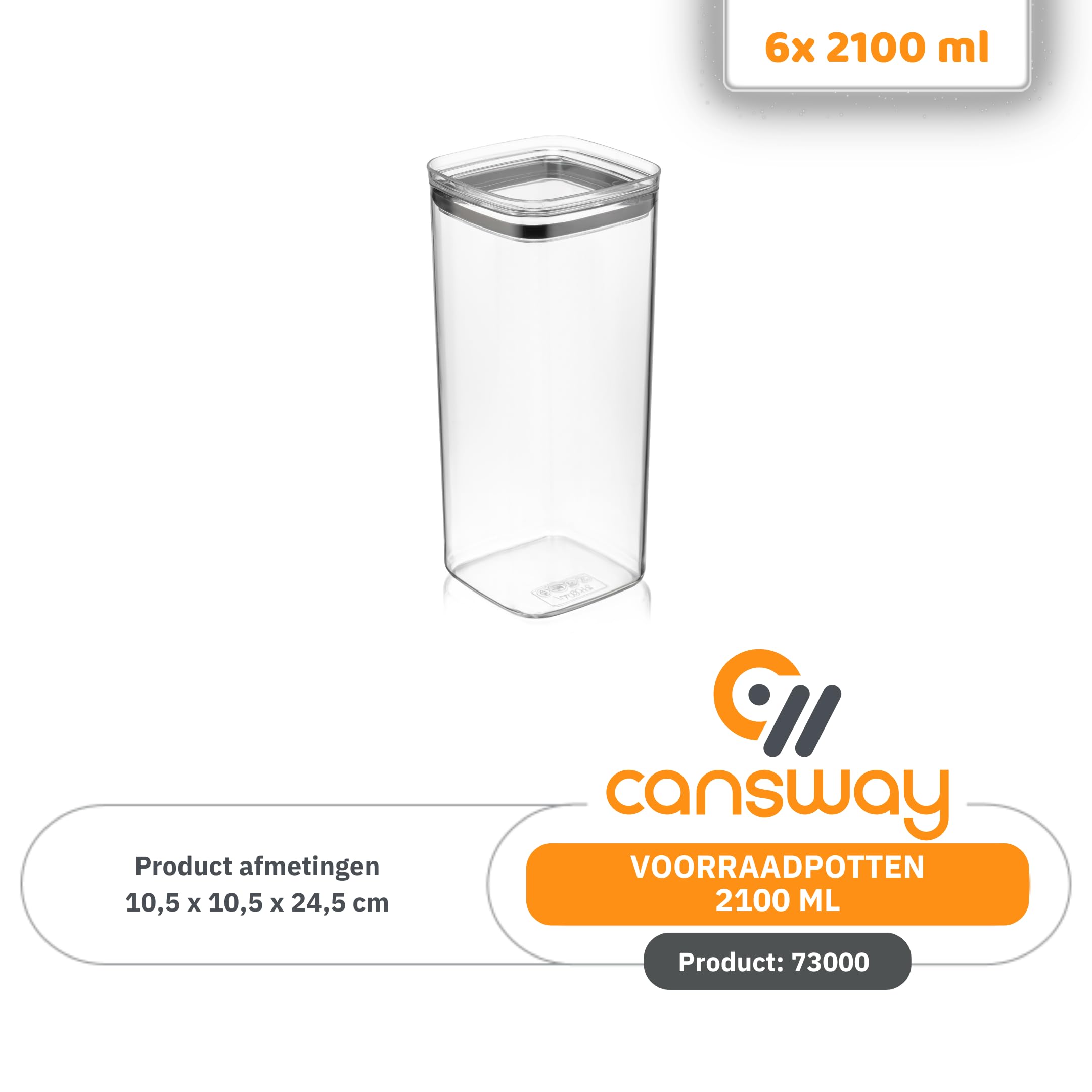 24-teiliges Vorratsdosen Set, Luftdicht, BPA-frei, Transparent, Größen: 700 ml, 1000 ml, 1400 ml, 2100 ml
