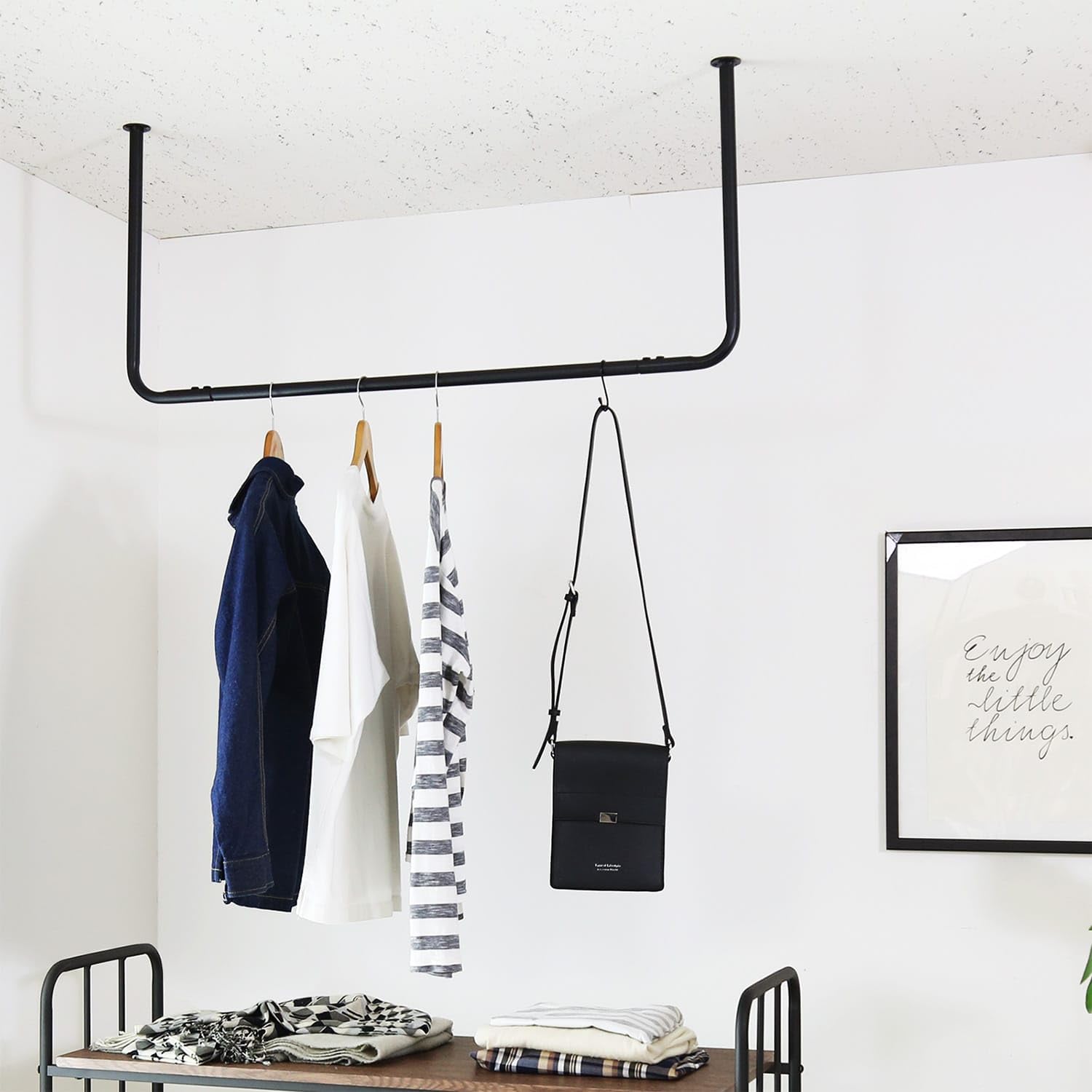 Amazon｜DORIS ドリス ハンガーバー ハンガーラック コの字 ハンギング