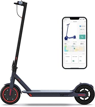 MAXSHOT Electric Scooter for Adults, 8.5/10/14 Tires, 19/22Mph, 350W/500W Motor, 21-28 Miles Range, Folding E-Scooter with Dual Suspension,APP Contro