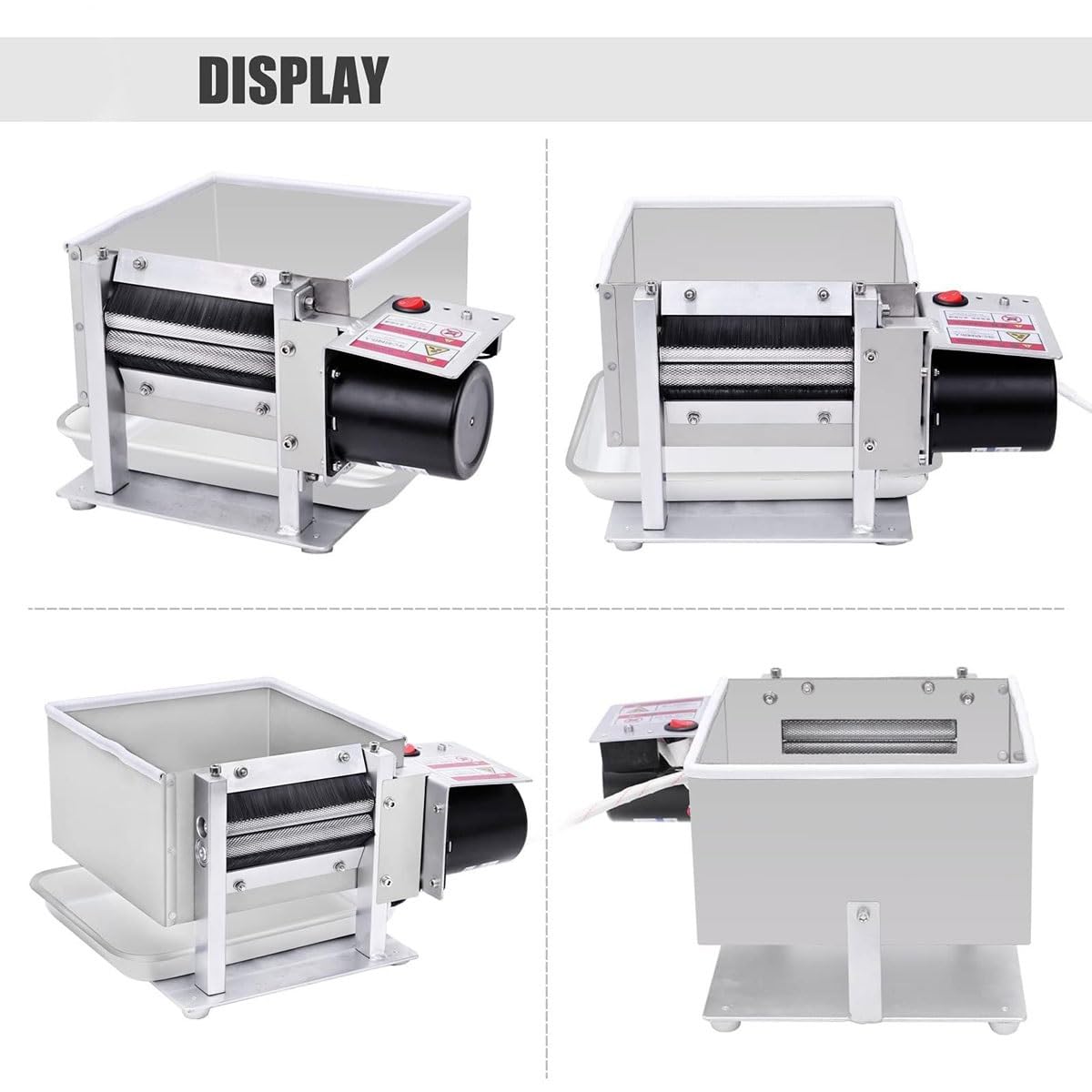 Erbsenschälmaschine, Edelstahl, elektrische Bohnenschale, 15–25 kg/h Leistung für Küche und Restaurant, effizientes kommerzielles Lebensmittelzubereitungswerkzeug