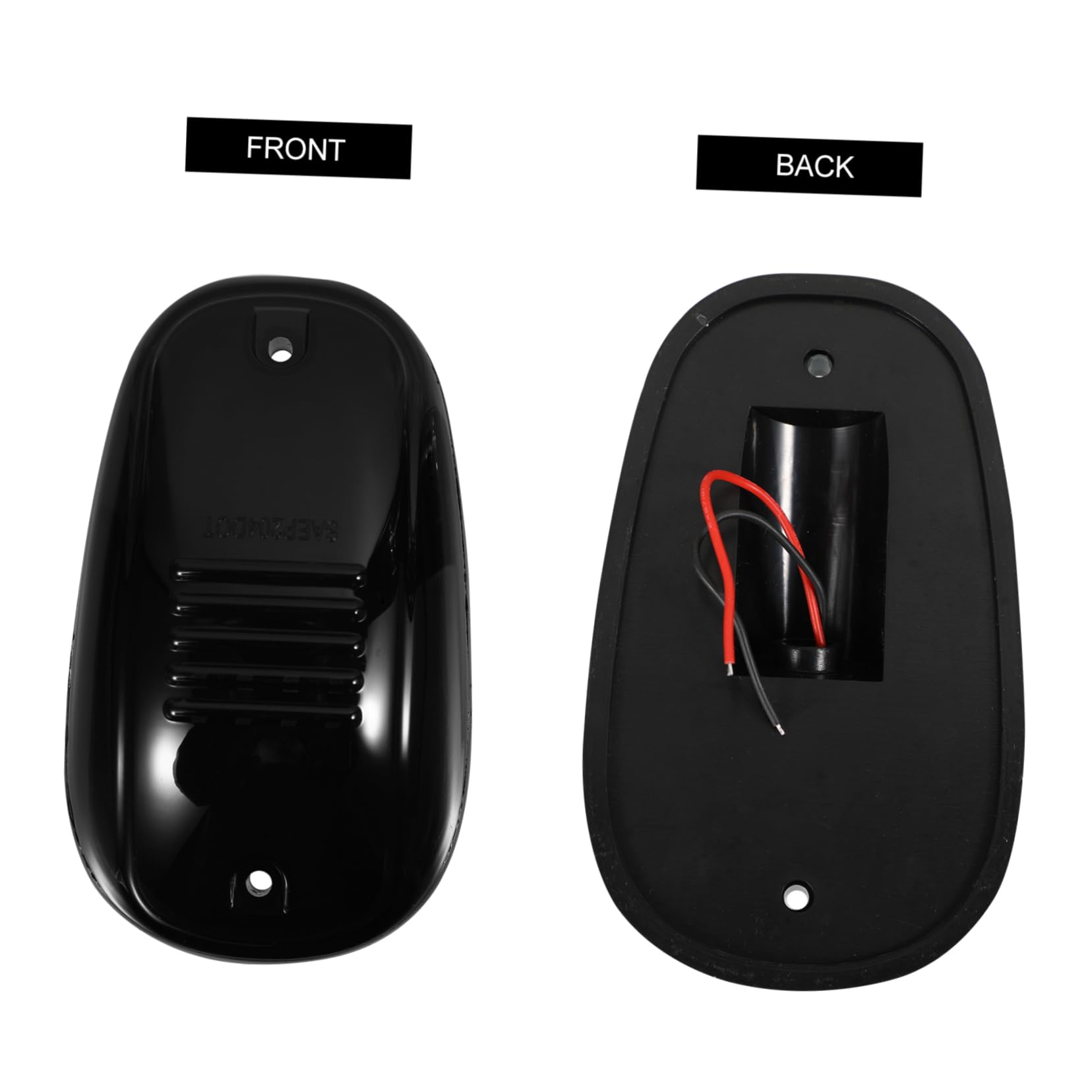 iplusmile Lámparas de Techo LED Resistente al Agua 5 Piezas para Camioneta Luz Amarilla Carcasa Negra Luces de Posición Iluminación Exterior Vehículo para Cabina Uso Nocturno