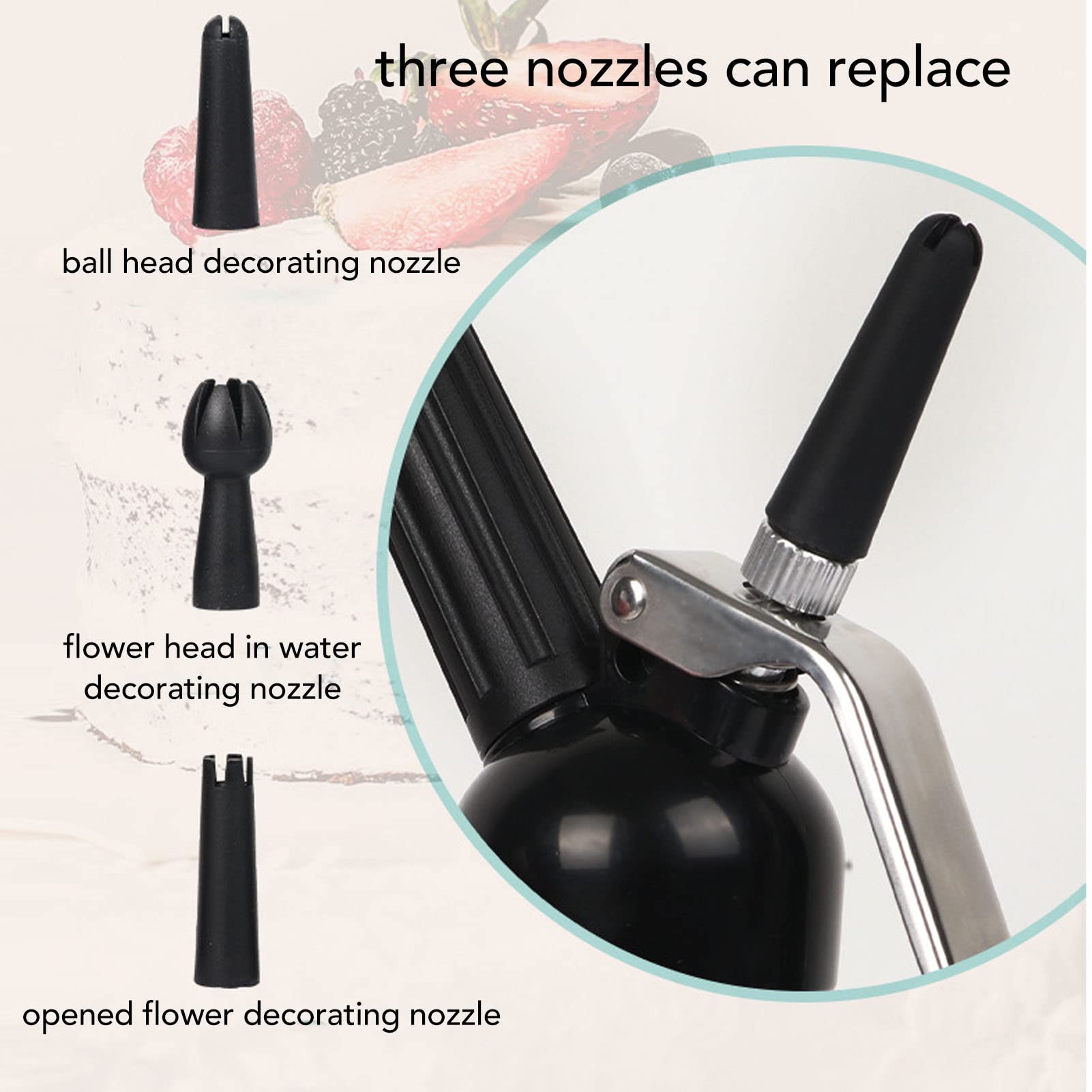 Amazon｜XHTLLO ホイップクリームディスペンサー、アルミニウム耐摩耗