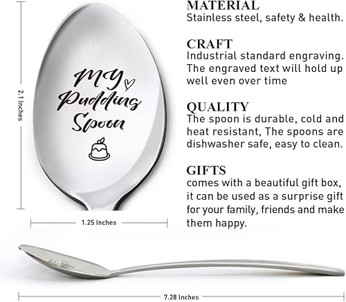 Miniatura 22 de Divertidos regalos de cumpleaños para mujeres y hombres, mi cuchara de avena, regalos de Navidad de Acción de Gracias para mamá, papá, abuela