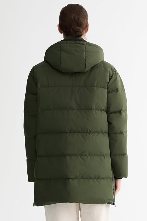 Orolay Men's Thickened Down Jacket Hooded Winter Puffer Jacket with 6 Pockets