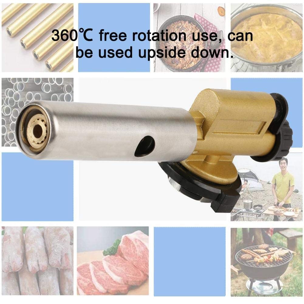KSTE Saldare Pistola Butano, Cucina portatile professionale di cottura a gas butano culinaria del cannello for saldare barbecue Fiamma pistola