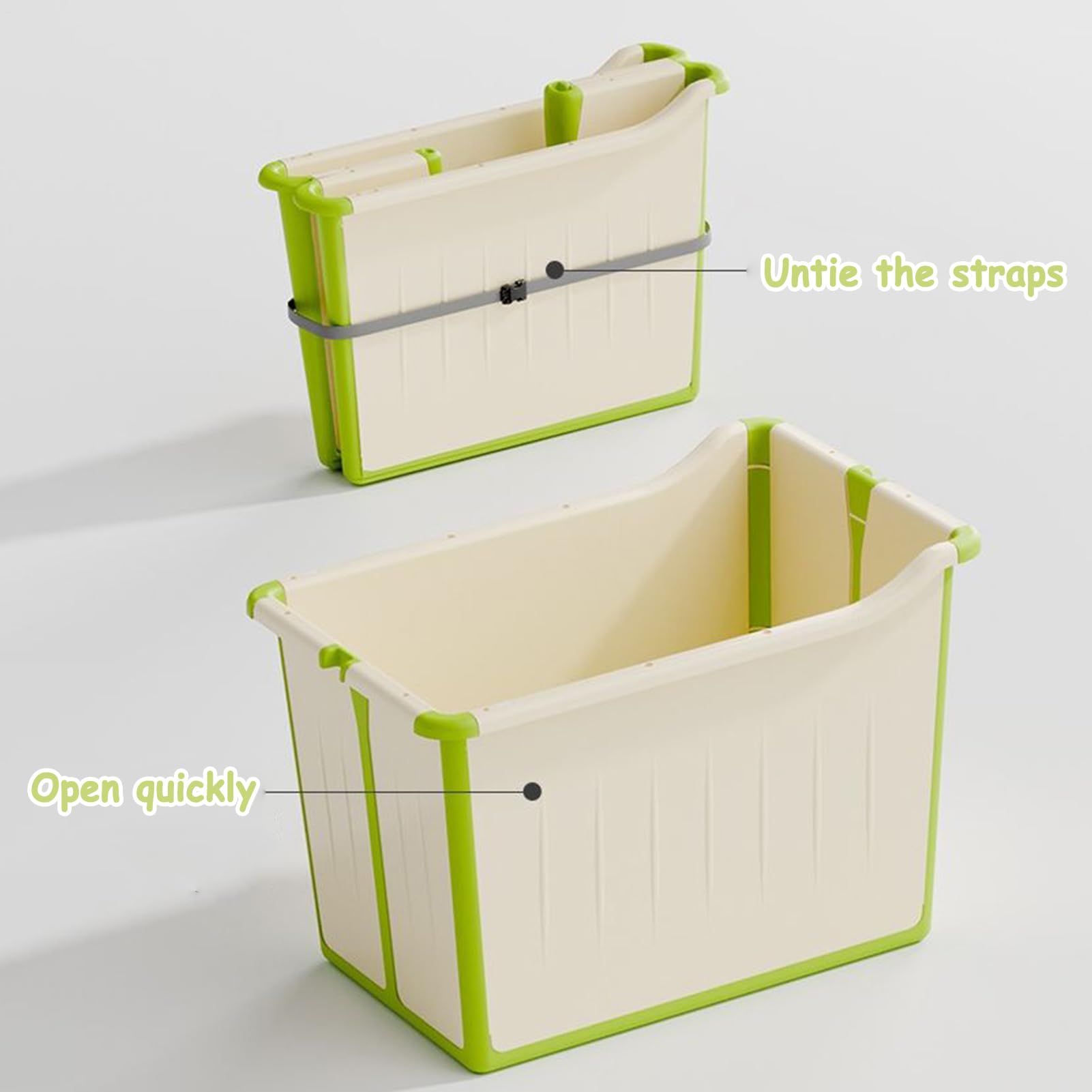 Bañera Plegable Para Bebé Bañera Infantil Plegable Fácil Almacenamiento | Soporte Baño Gruesa Tina Viaje Para Baño Dormitorio Apartamento Vacaciones
