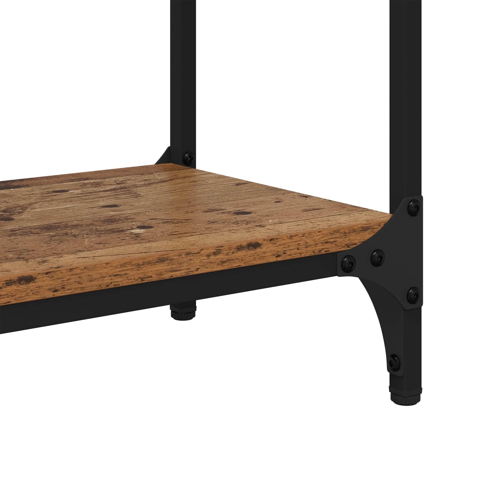 vidaXL Konsola Stare drewno 100 x 29 x 75 cm Drewno inżynieryjne