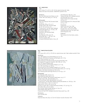 NICOLAS DE STAËL ニコラ・ド・スタール　画集　カタログ Nicolas de Staël: Catalogue Raisonné of the Paintings: du