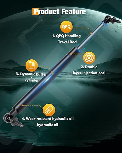 Vista 658 de SCITOO PM1017 - Soportes de elevación de 17.8 pulgadas para Hyundai Santa Fe 2007-2012 trasero izquierdo y derecho Liftgate Shock Struts 2pcs
