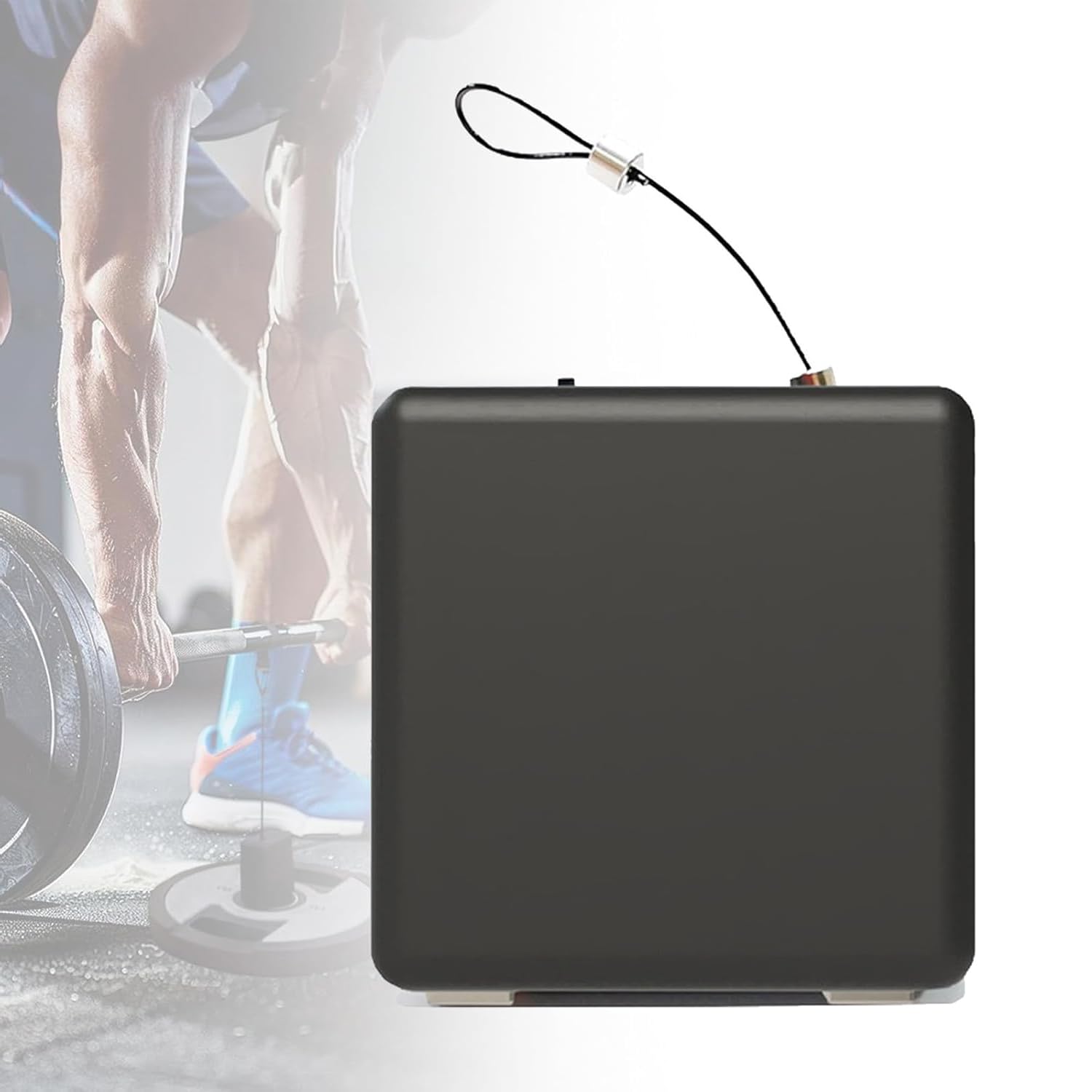 WHOOLEFUN Velocity Based Training Device, Linear Encoder For Powerlifting, Real-time Data Feedback, 5m Retractable, Smart App Integration, For Weightlifting, Squats & Jumps