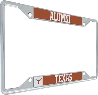 Desert Cactus University of Texas Car Accessories Longhorns Metal License Plate Frame and Tag Holder for Front or Rear of Car (Alumni)