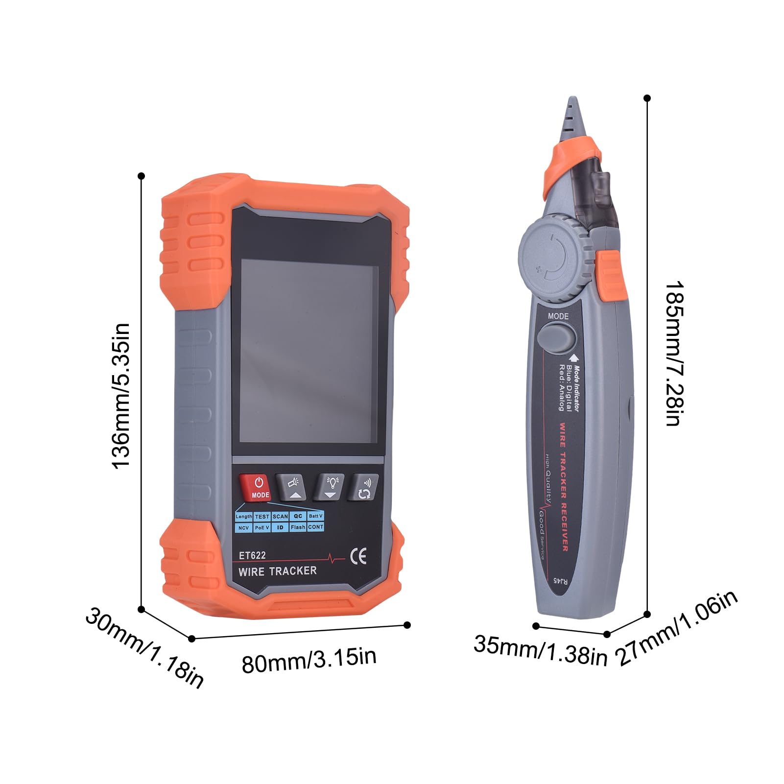 Generic Netzwerkkabel -Tester Digitaler -Spannungsdetektor für die Wartung der Netzwerkinstallation (Network Cable Tester)