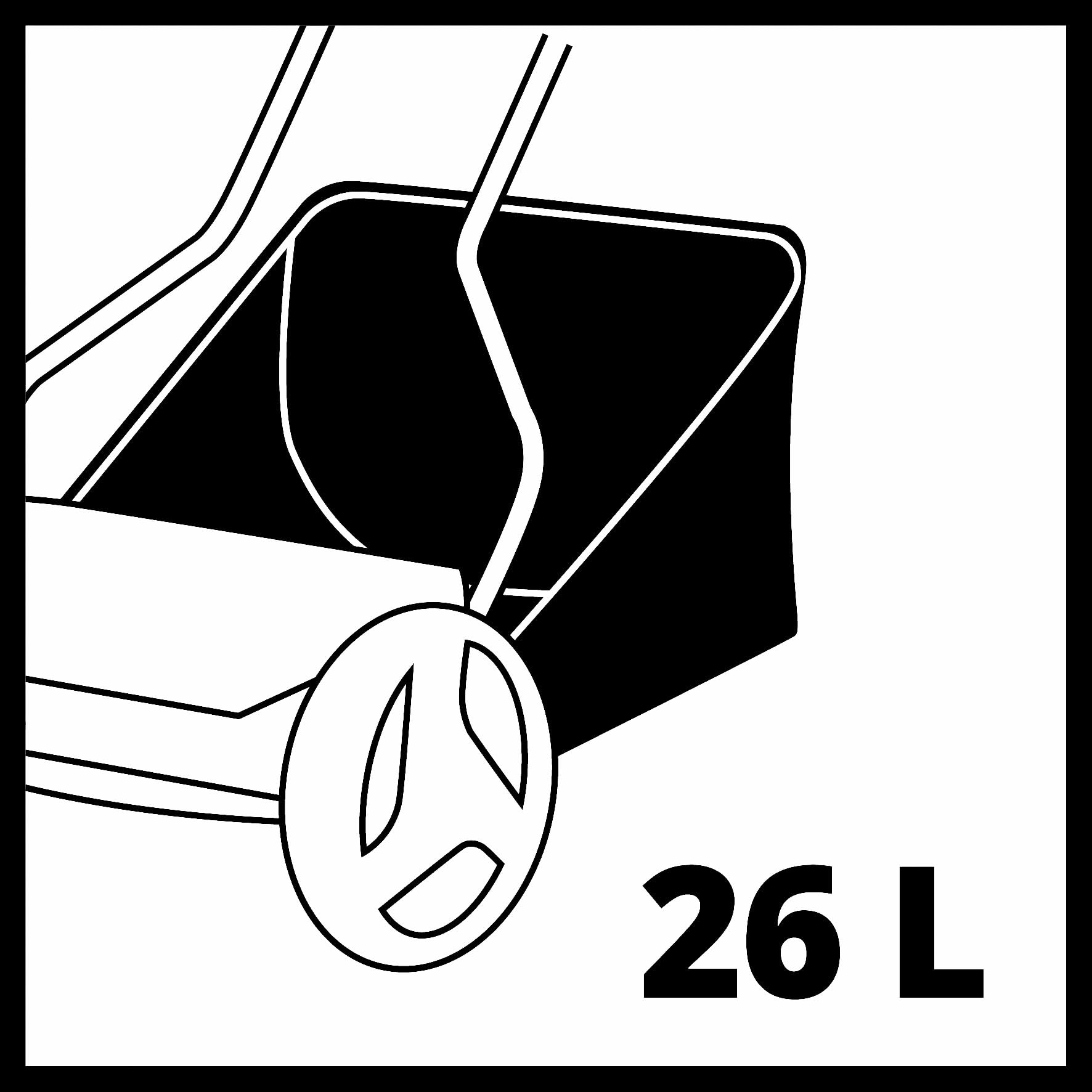 Einhell Tondeuse à Gazon Manuelle GC-HM 38 S-F 250 m² 13-38 mm 26L