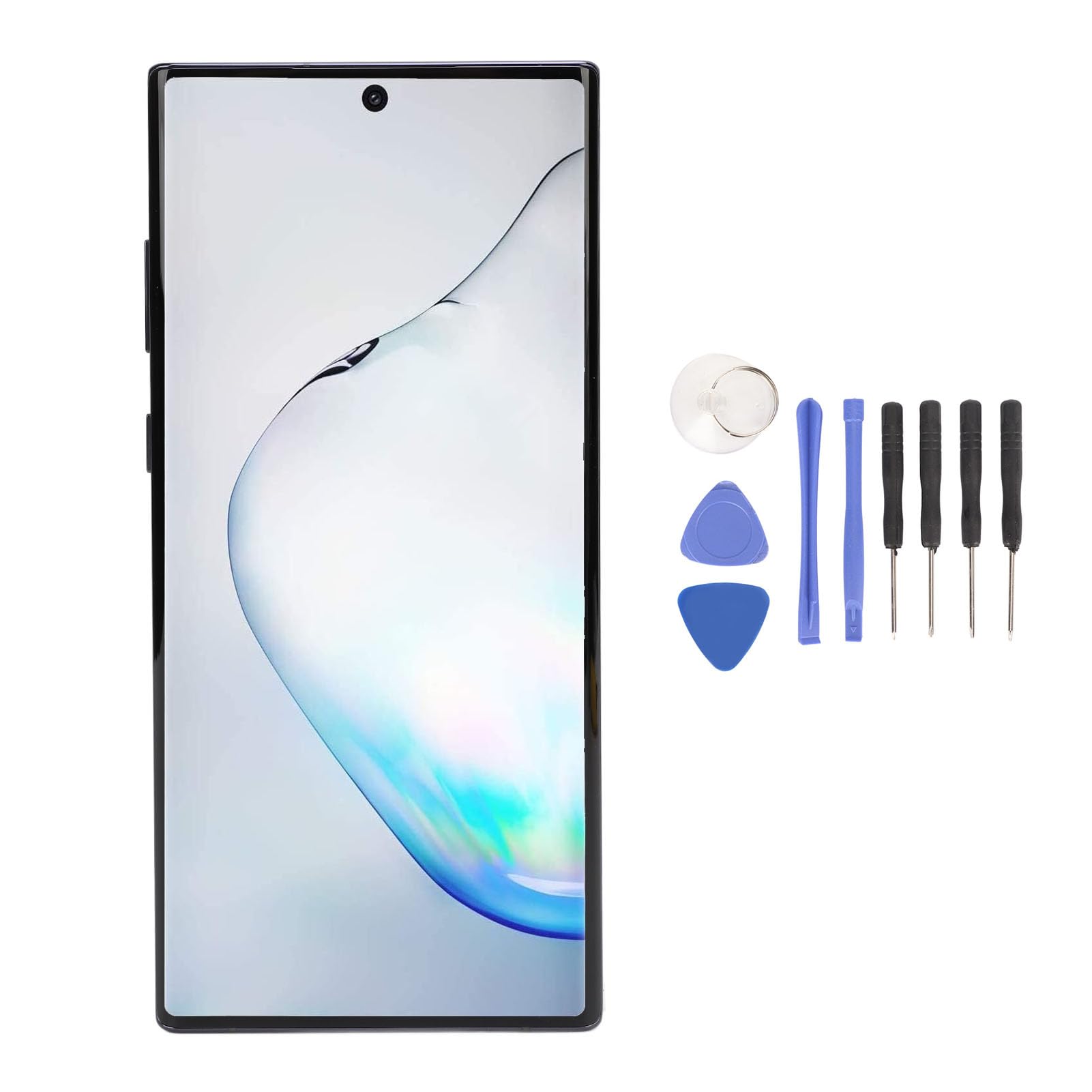 Generic Wymiana Ekranu Telefonu, Wymiana Wyświetlacza LCD Telefonu Ramka 498ppi dla Akcesoriów (BLACK)