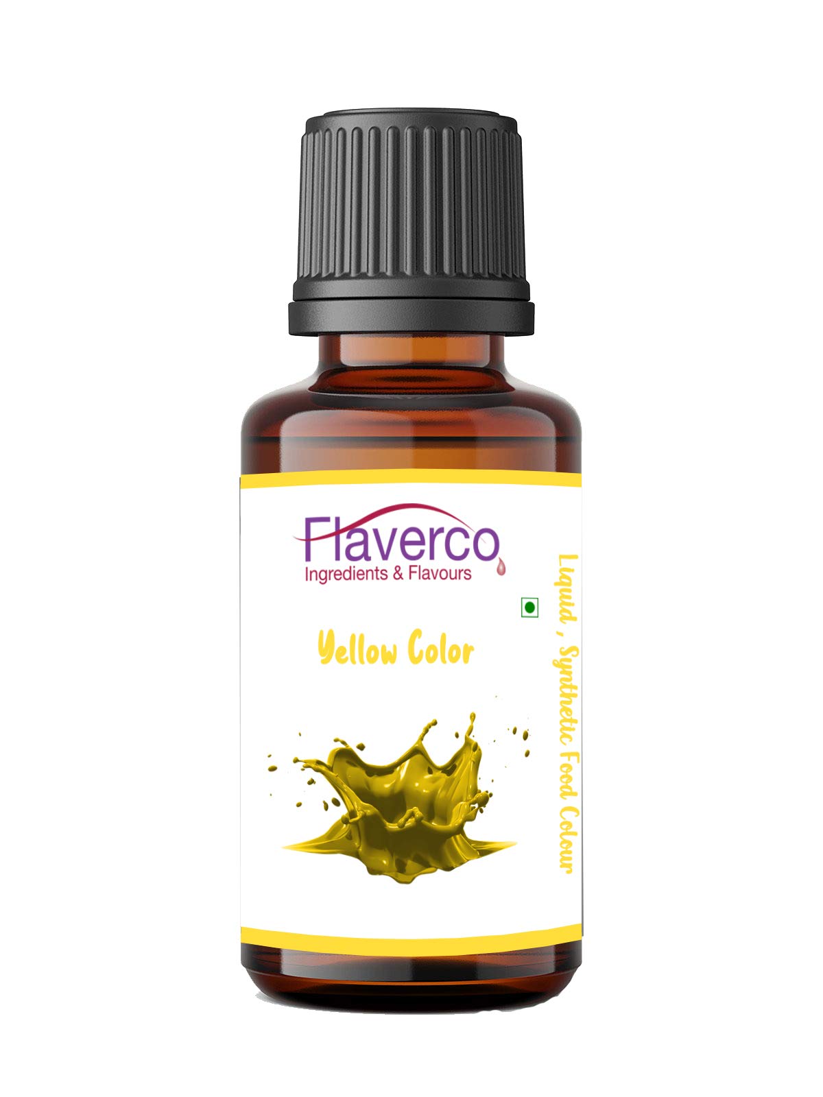 Flaverco Yellow Liquid Food Colour for Baking Cake, Indian Sweets, Ice Cream & More..(30 ml) (B08R3TKG7F) Amazon Price History, Amazon Price Tracker