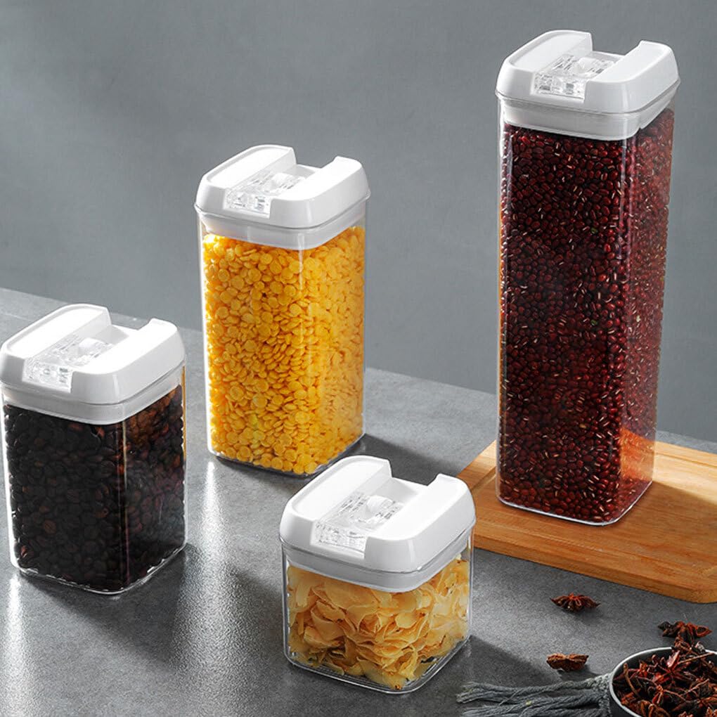 OMADA Design - Set di 2 Contenitori ermetici per alimenti rotondi da 0,75 L e 1,8 L, porta pranzo con coperchio trasparente - Made in Italy - Linea Pull Box