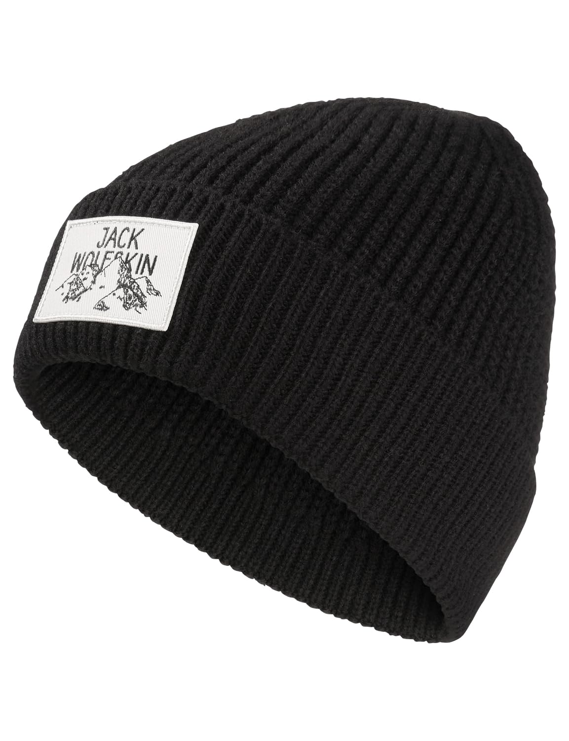 Jack Wolfskin Unisex Beanie Hat Badge Beanie Black