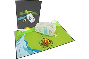 PopLife Fathers Day Card - Camping Adventure Pop Up Card