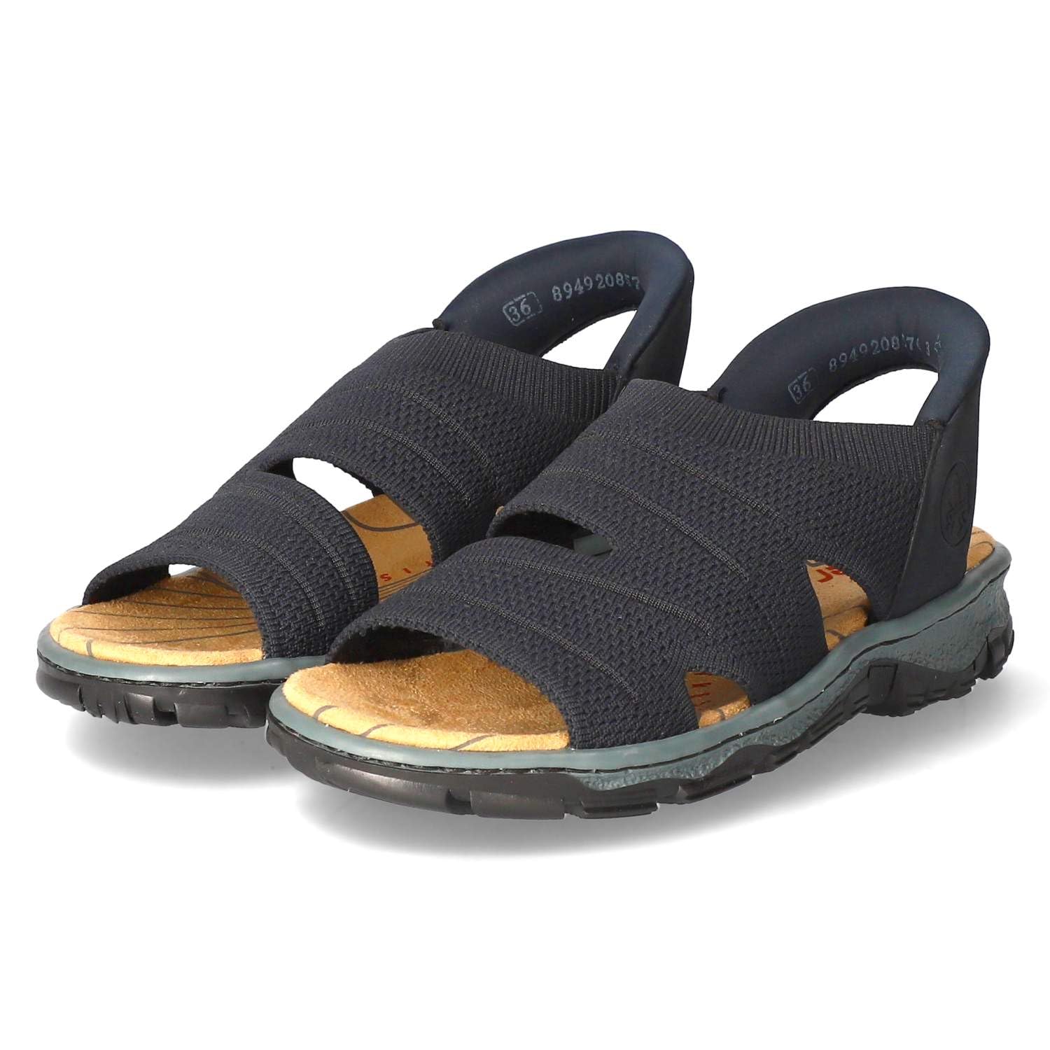 Rieker 68895 Women's Trekking Sandals, Blue, 8 UK