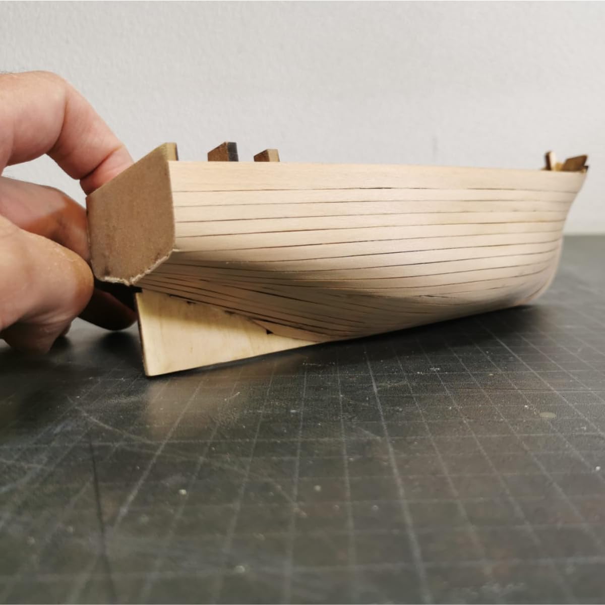 Fischerboot, Fischkutter als Laser Cut Bausatz aus Holz zum selberbauen im Maßstab 1:35