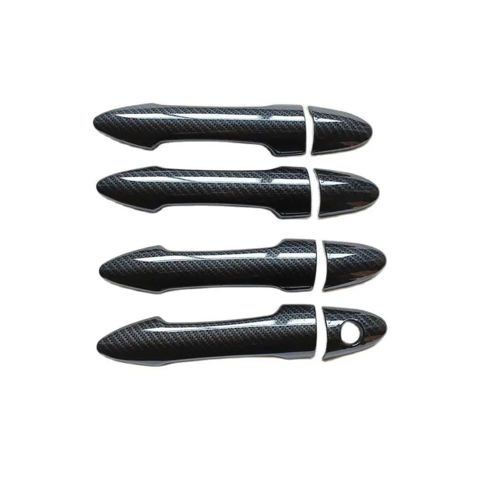 Car Accessories for Kia for Picanto for Morning 2012 2013 2014 2015 2016 Door Handle Cover Trim Plastic Imitation Carbon Fiber