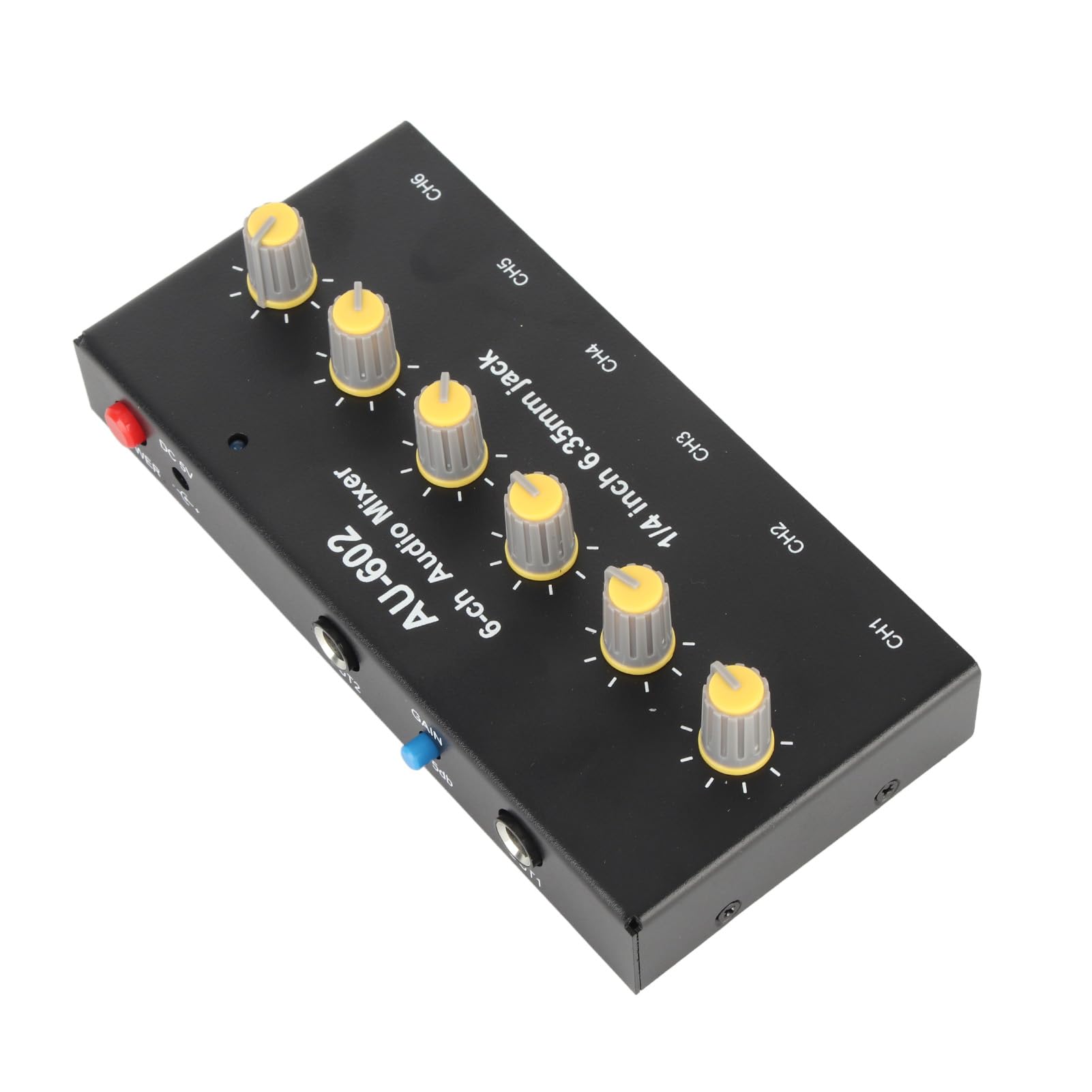 Mixer di linea stereo, controllo del volume senza distorsioni Mini mixer a 3 canali stereo Segnale stabile per barra piccola per chitarra con microfono Video e dintorni