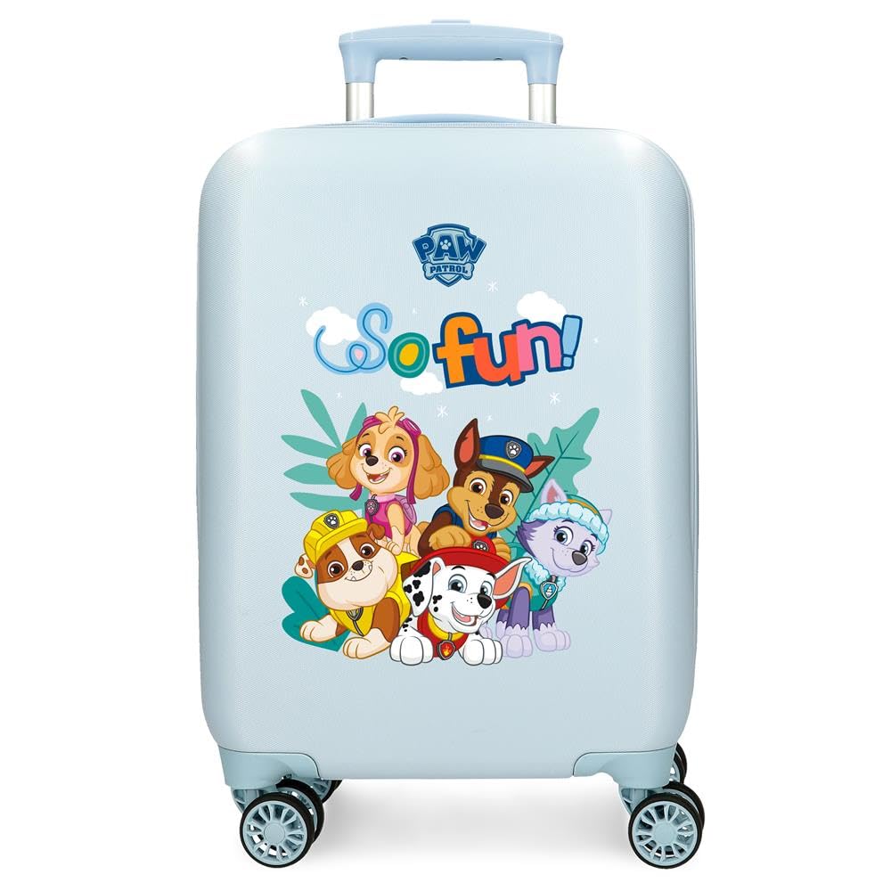 Patrulla Canina Paw Patrol So Fun Maleta de Cabina Azul 33x50x20 cms Rígida ABS Cierre de combinación Lateral 28,4L 2 kgs 4 Ruedas Dobles Equipaje Mano
