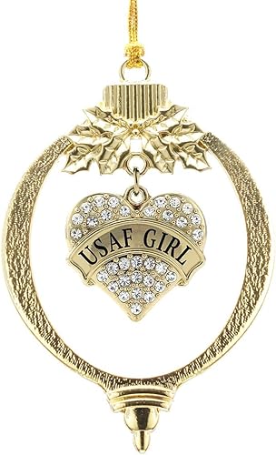 Miniatura 187 de Inspired Silver - Adorno de Colombia - Adornos navideños con forma de corazón de oro pavé con joyas de circonita cúbica