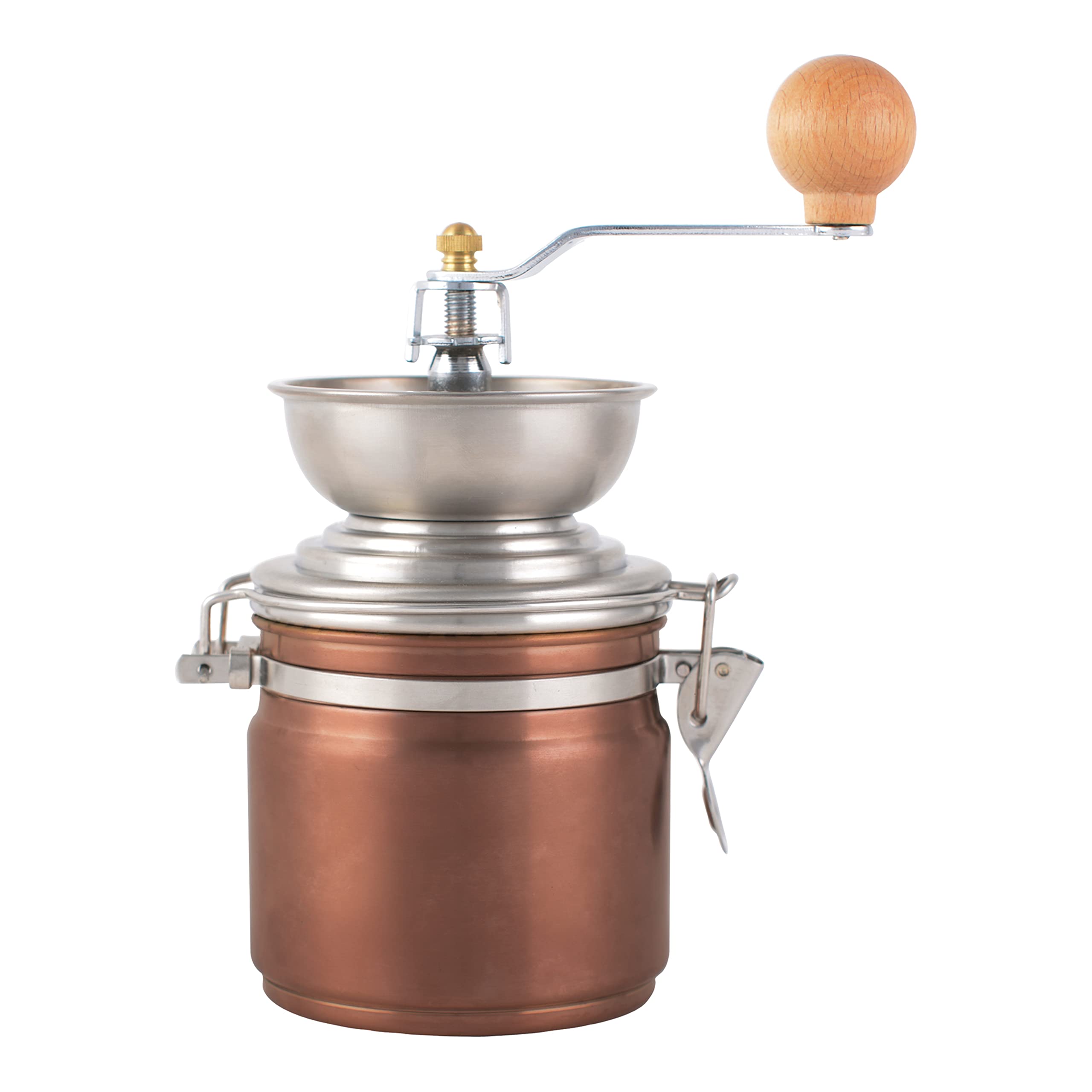 La Cafetiere Hand Grinder (Copper) - Traditional Hand Operated Coffee Mill