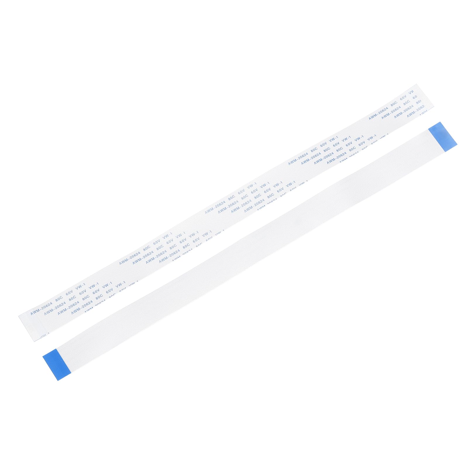 sourcing map 20Pcs FFC Flexible Flat Cable, 32 Pins 0.5 mm Pitch 250mm FPC FFC Flexible Ribbon Cable for LCD TV Car Audio DVD Player Laptop (A Type)