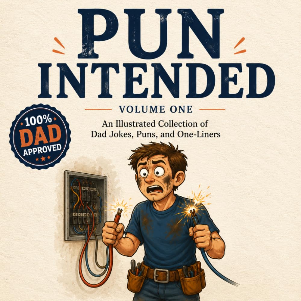 Pun Intended: Volume One: An Illustrated Collection of Dad Jokes, Puns, and One-Liners