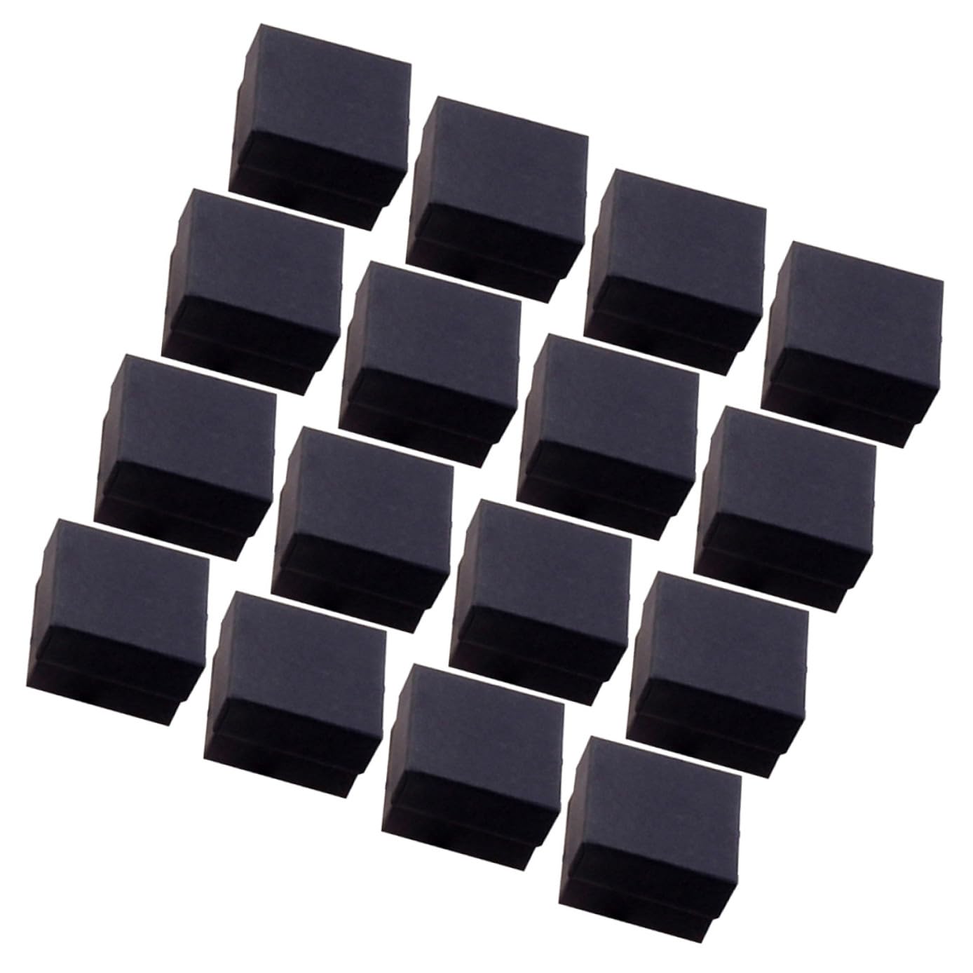 Boîte de rangement bijoux pour présent et emballage cadeau kraft noir de fête