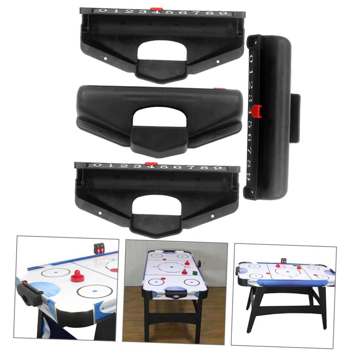 GAROZATION Hockey Scorekeepers Table Hockey Score Boxes Air Hockey Replacement Parts 4 Pieces for Ice Hockey Tables