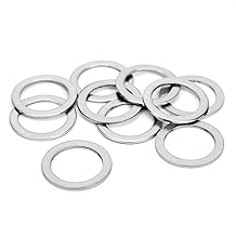 10 PCS Bike Pedal Washers Stainless Steel Pedal Gasket Replacement for Mountain Bicycle Road Bicycle MTB