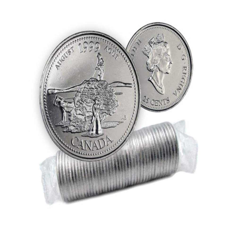 1999 Canadian 25 Cent August The Pioneer Spirit Millennium Quarter