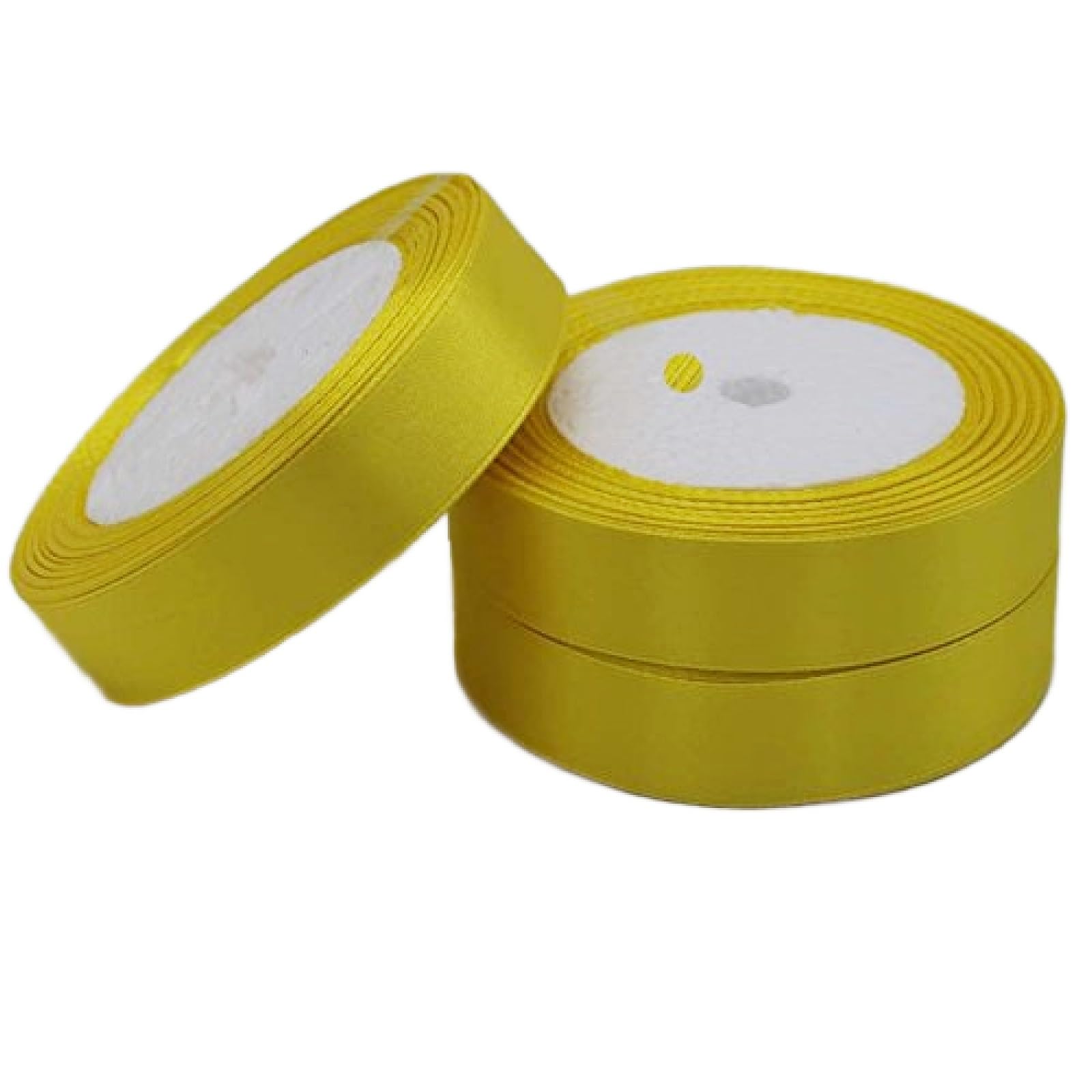 Godfather Satin Ribbon for Gift Wraping Crafting Party Decoration Polyester Ribbon (Gold, 15mm) — image 1