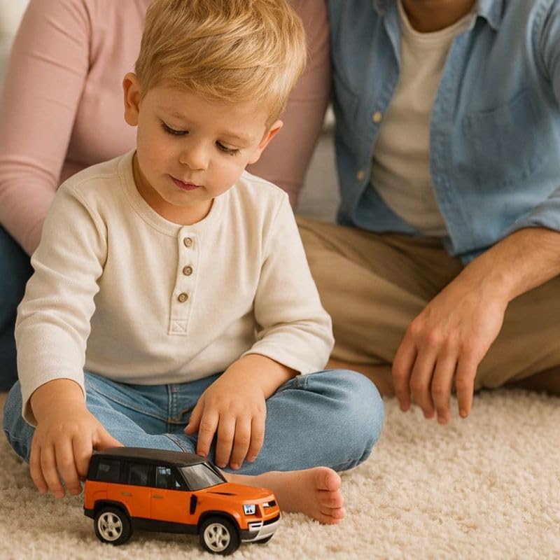 “AR Toys & Games Store Defender Toy Car - 1:36 Die-Cast Pull-Back Model with Metal Body, Opening Doors, Bonnet & Boot, No Batteries Required - Kids Gift & Collectible (Multi-Color)” 1