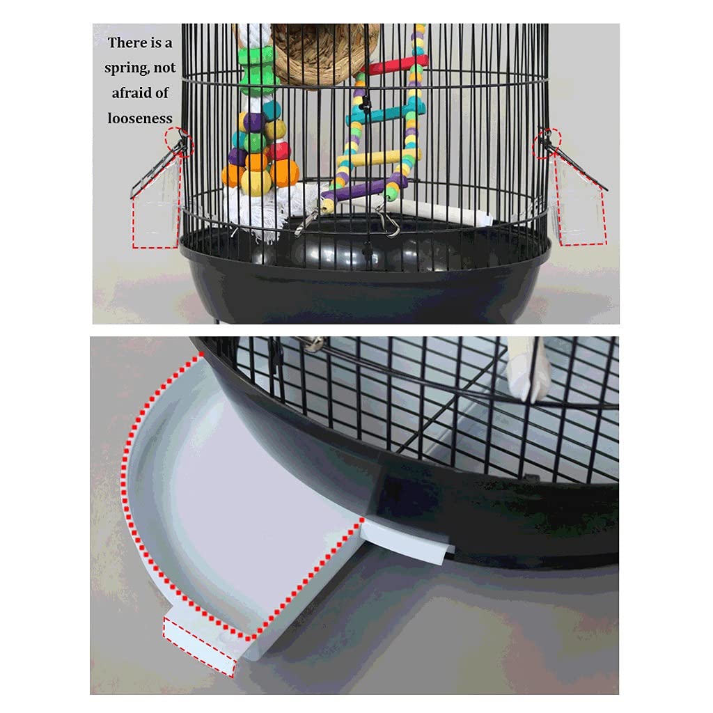 Amazon.co.jp: 鳥かご 豪華 ローリングスタンドとおもちゃ、金属錬鉄の